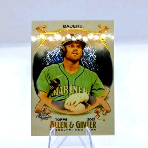 2021 Topps Allen & Ginter Chrome - Jake Bauers #248 - Picture 5 of 6